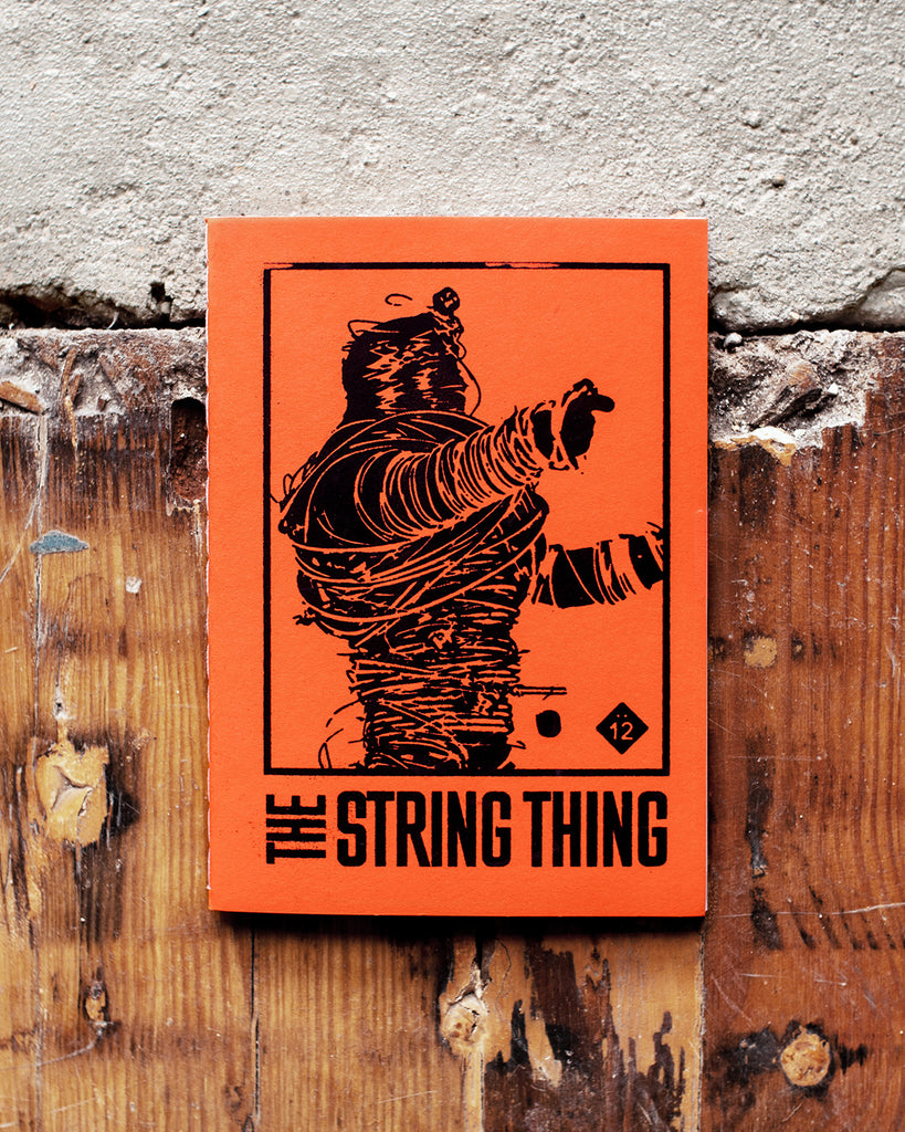 STRING THING BOX DESIGN POCKET NOTEBOOK - Orange