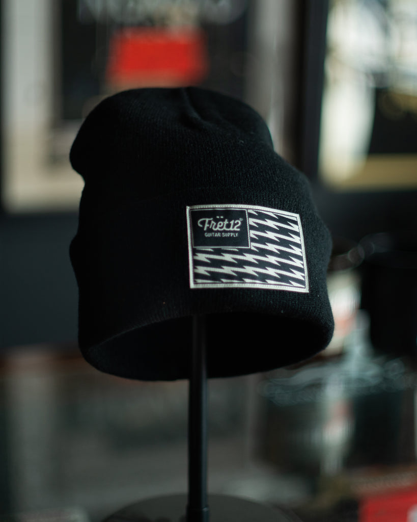 ELECTRIC FLAG BEANIE - BLACK