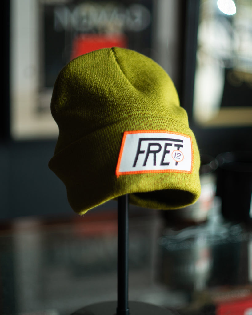 RACER LOGO BEANIE - DARK LIME