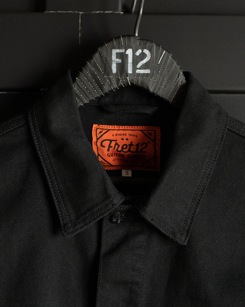 FRET12 CHORE COAT - BLACK