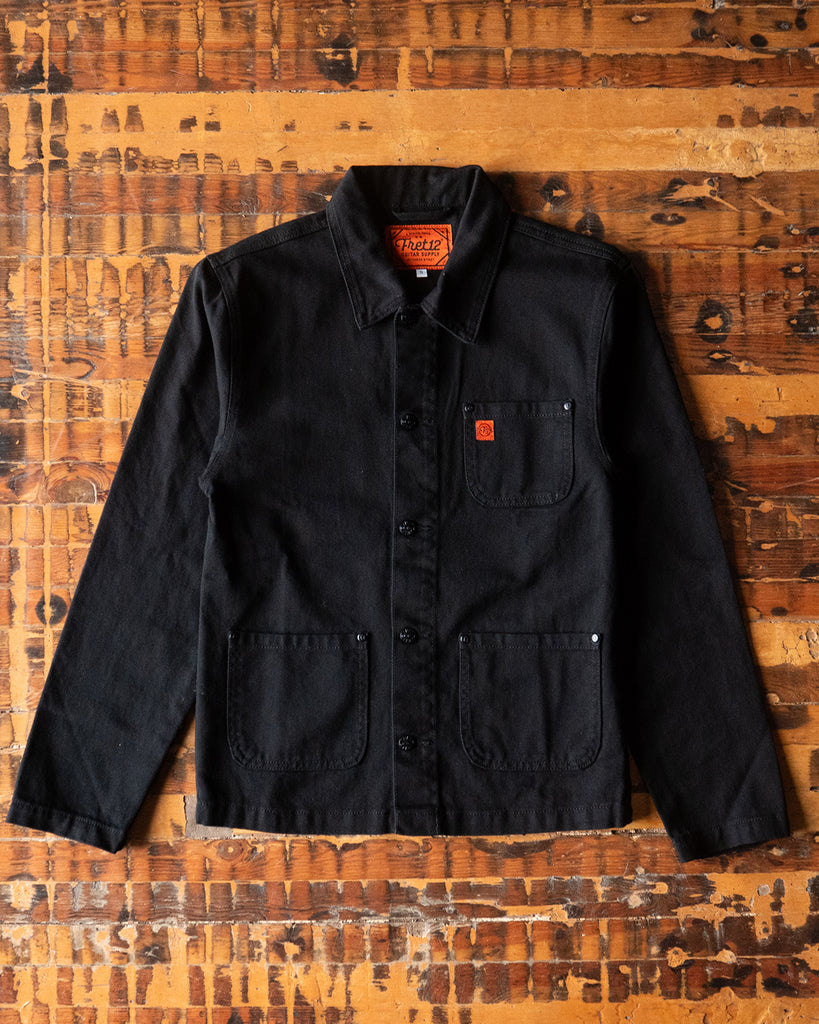 FRET12 CHORE COAT PICKING HAND - BLACK