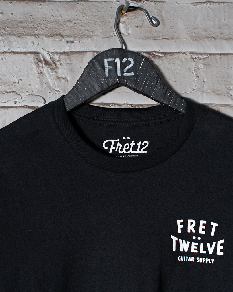 FRET12 ELECTRIC FLAG TEE – BLACK