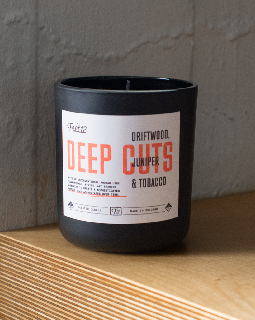 DEEP CUTS FRET12 CANDLE – LARGE 12 OZ