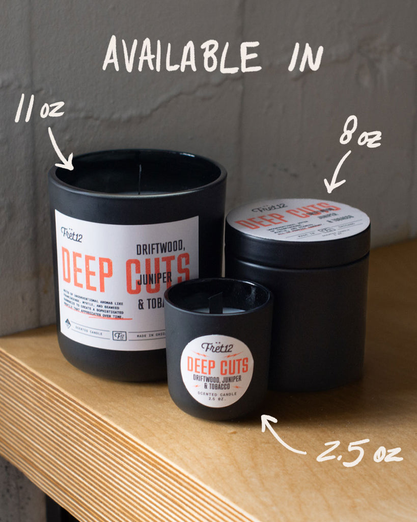 DEEP CUTS FRET12 CANDLE – MINI 2.5 OZ