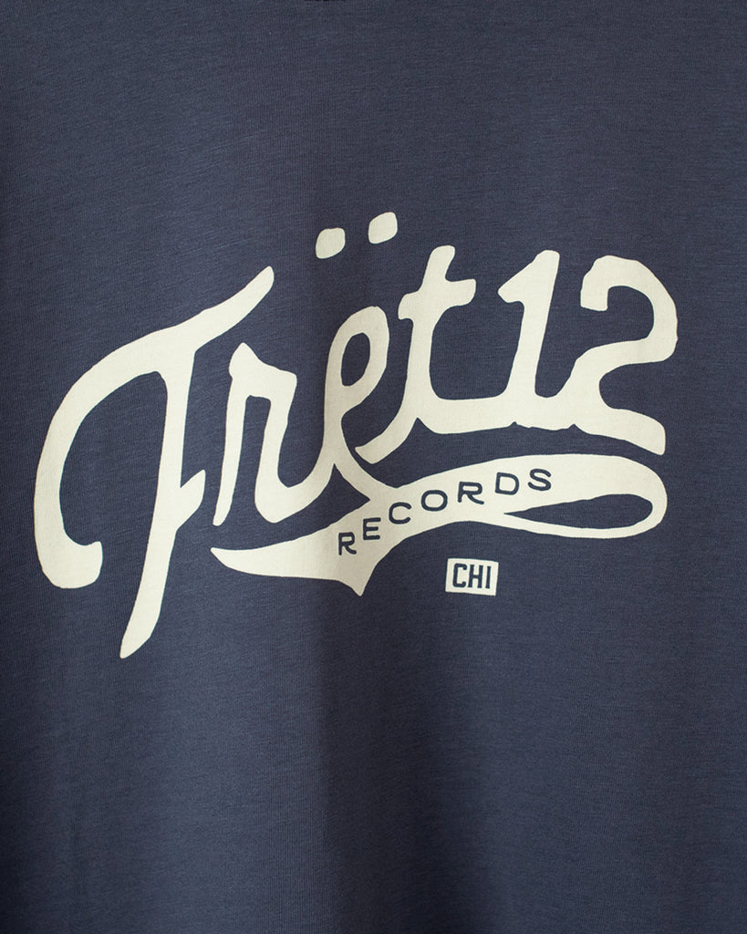 FRET12 RECORDS LOGO TEE - CHARCOAL