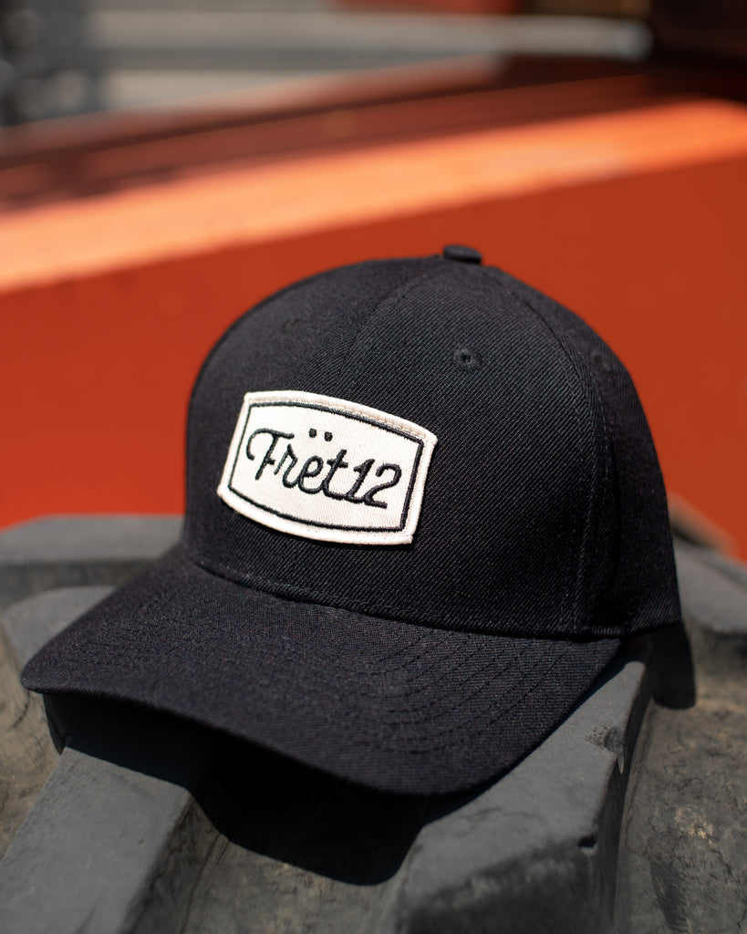 SHOP PATCH 6 PANEL HAT – BLACK