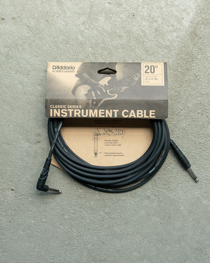 D'Addario CLASSIC SERIES INSTRUMENT CABLE 20'