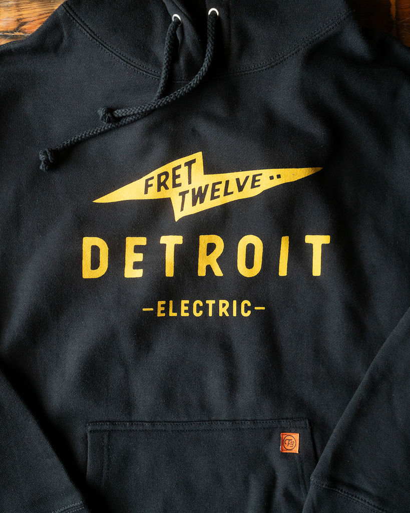 DETROIT BOLT HOODIE - BLACK