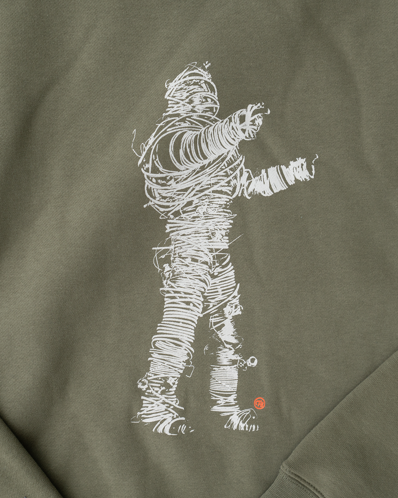 STRING THING CREW NECK - ARMY