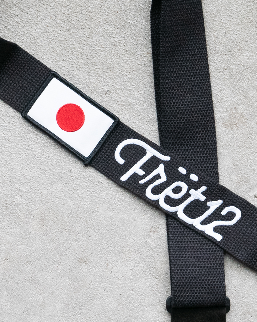 FRET12 SCRIPT LOGO JAPAN FLAG GUITAR STRAP