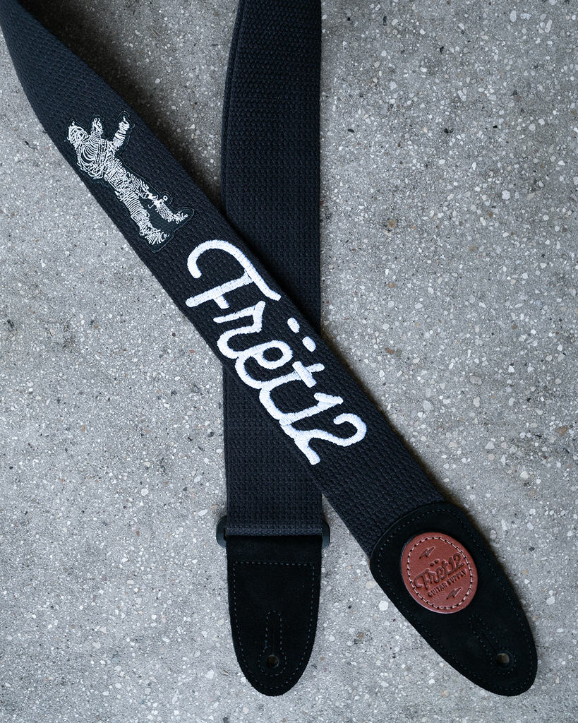 FRET12 STRING THING GUITAR STRAP - SCRIPT LOGO