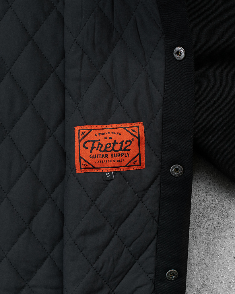 FRET12 ELECTRIC DETROIT BOLT WORK JACKET - BLACK