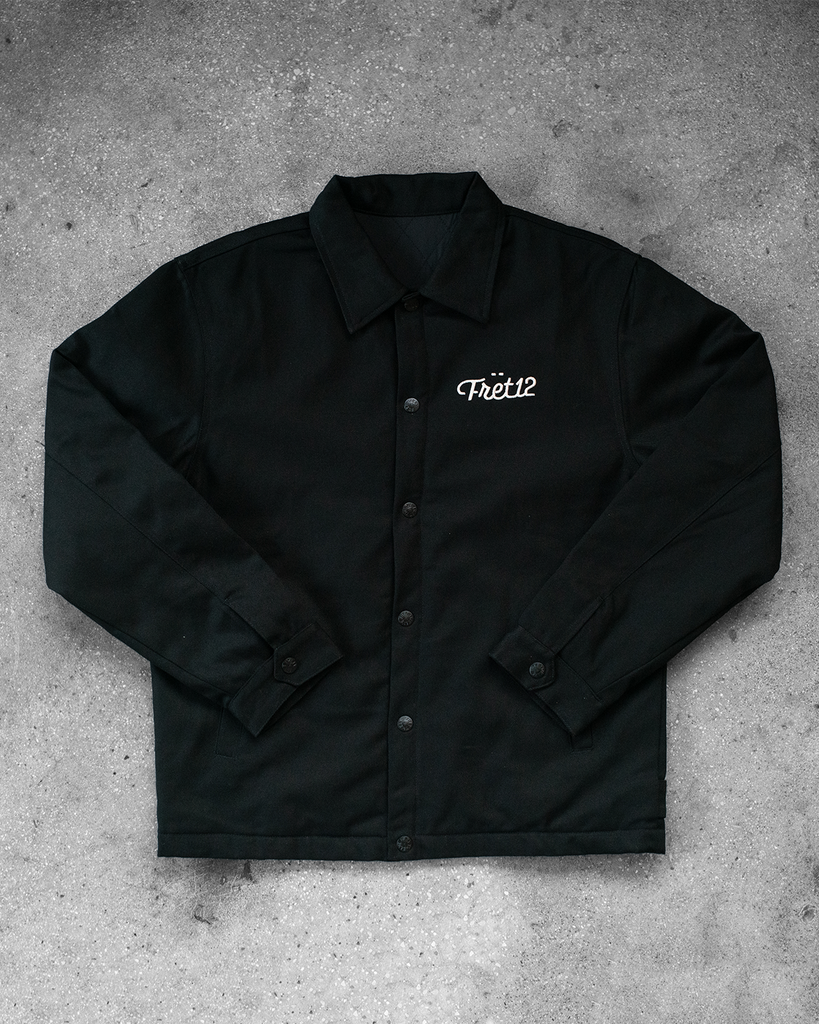 FRET12 - GUITAR SUPPLY WORK JACKET - BLACK