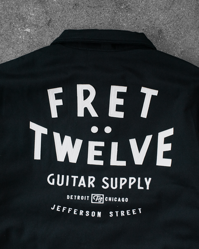 FRET12 - GUITAR SUPPLY WORK JACKET - BLACK