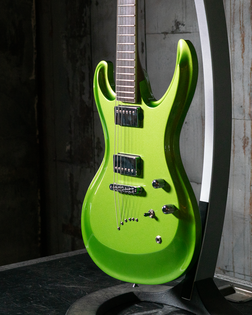 Crown Handcrafted Exaggerated Mosrite - Alien Green