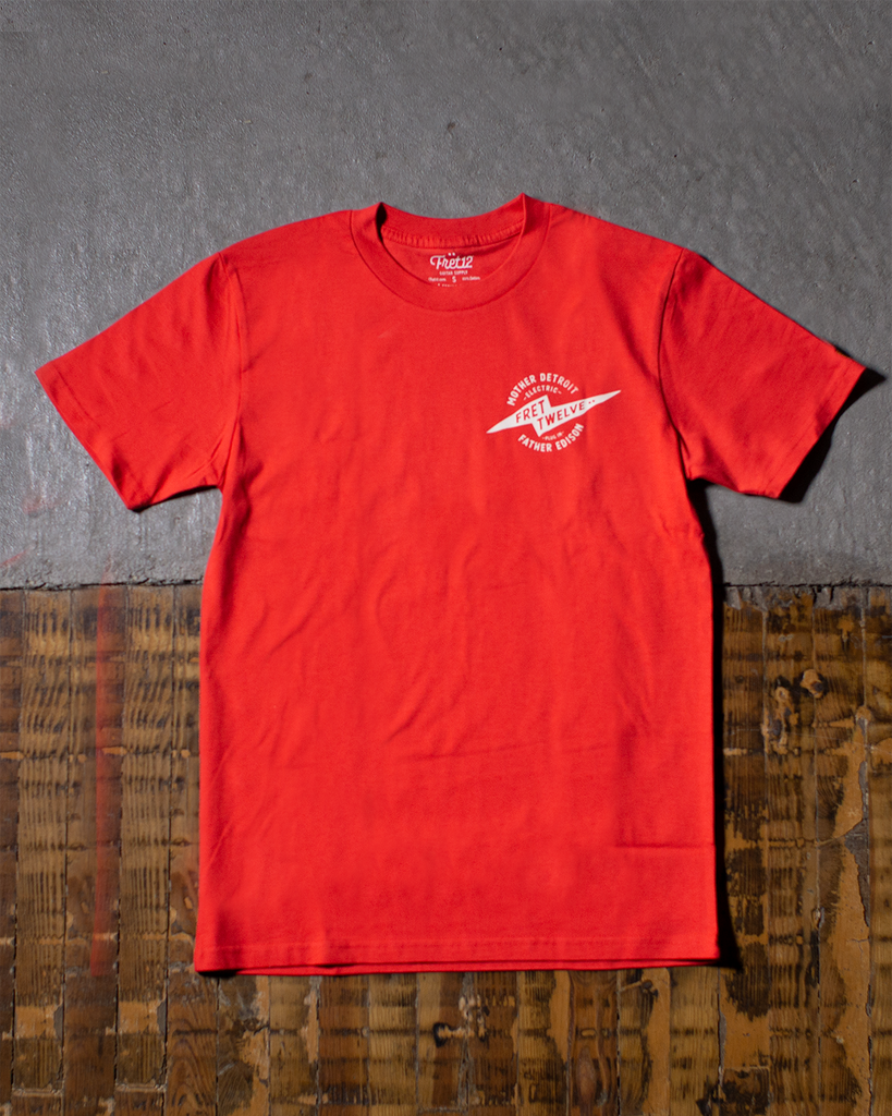 ELECTRIC DETROIT WINGS TEE - RED