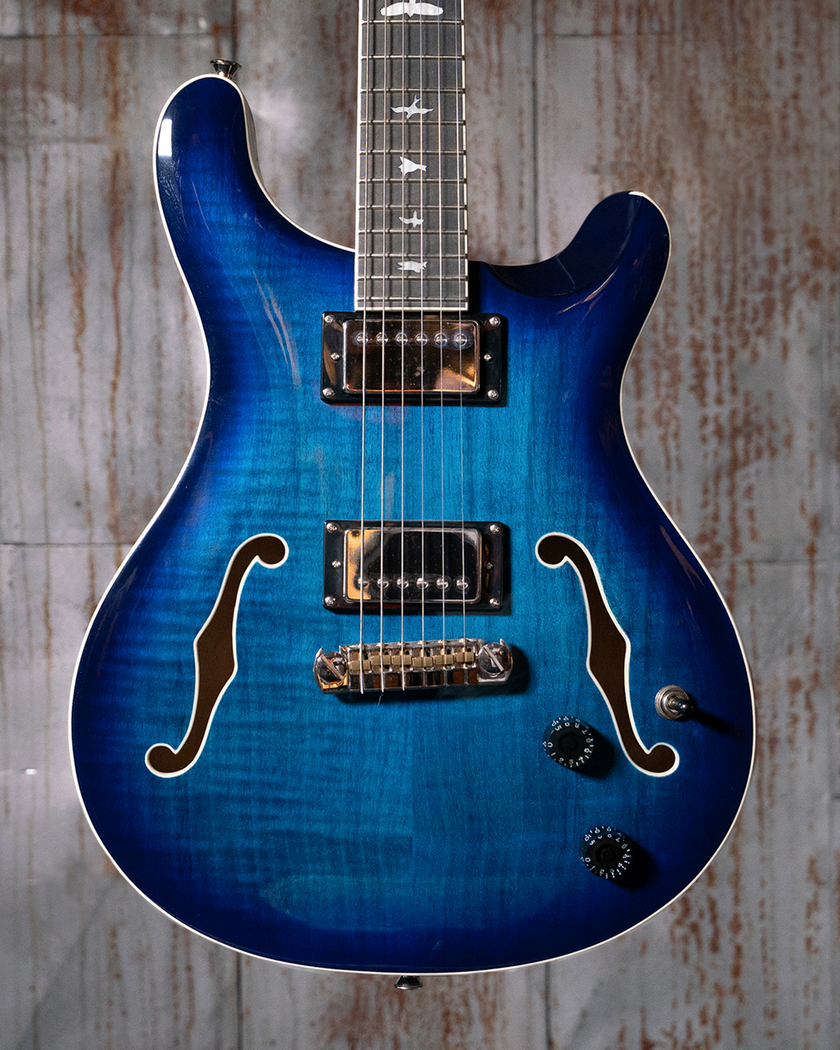 PRS SE Hollowbody II - Faded Blue Burst