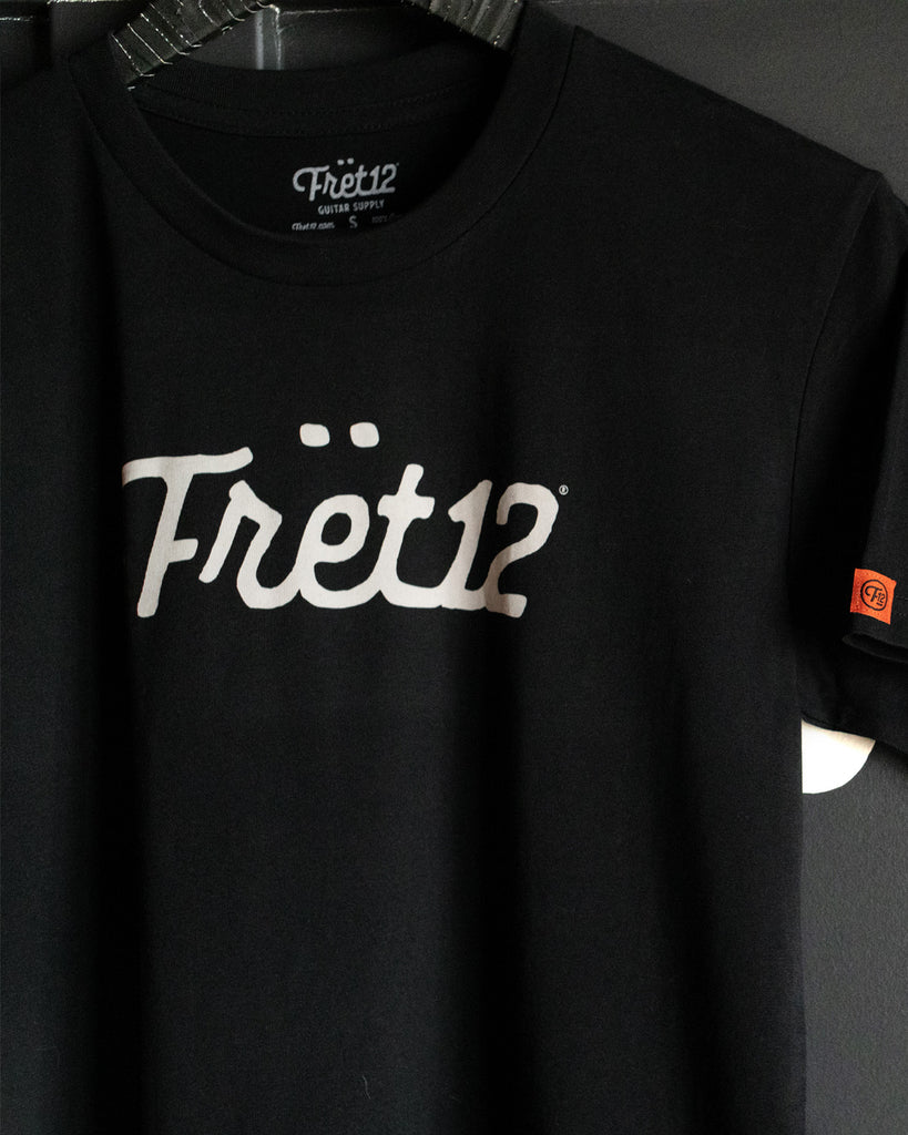 FRET12 SCRIPT LOGO TEE - BLACK