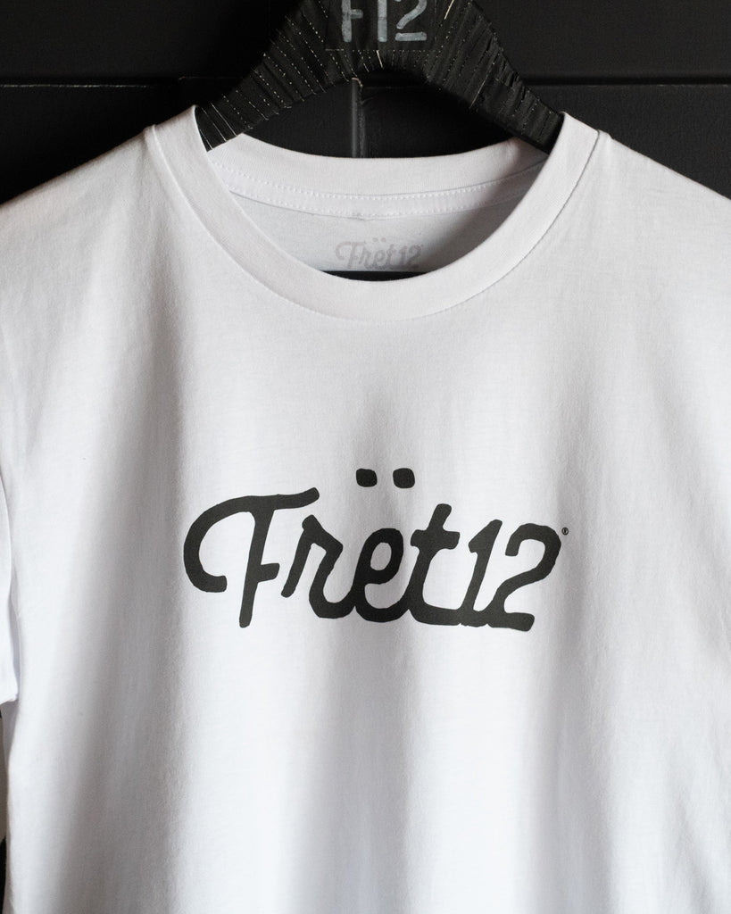 FRET12 SCRIPT LOGO TEE - WHITE