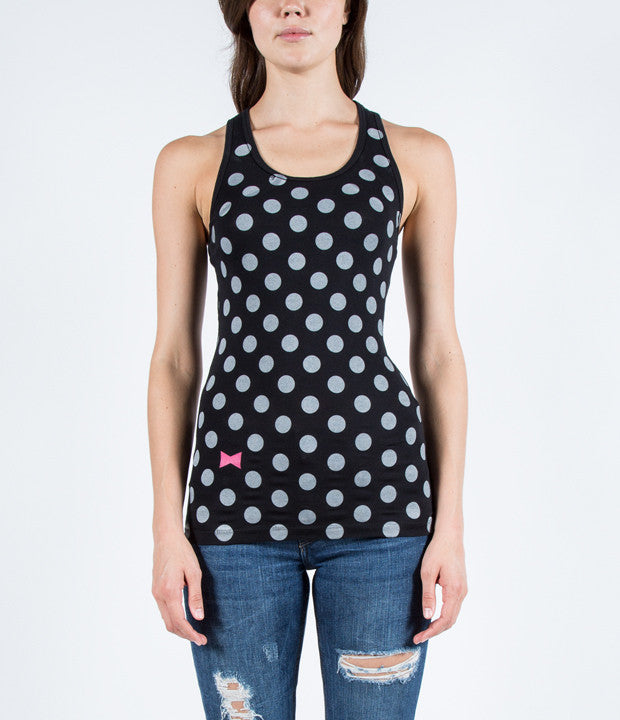 JOSH RAND (Stone Sour) WOMEN'S POLKA DOT TANK – CHARCOAL