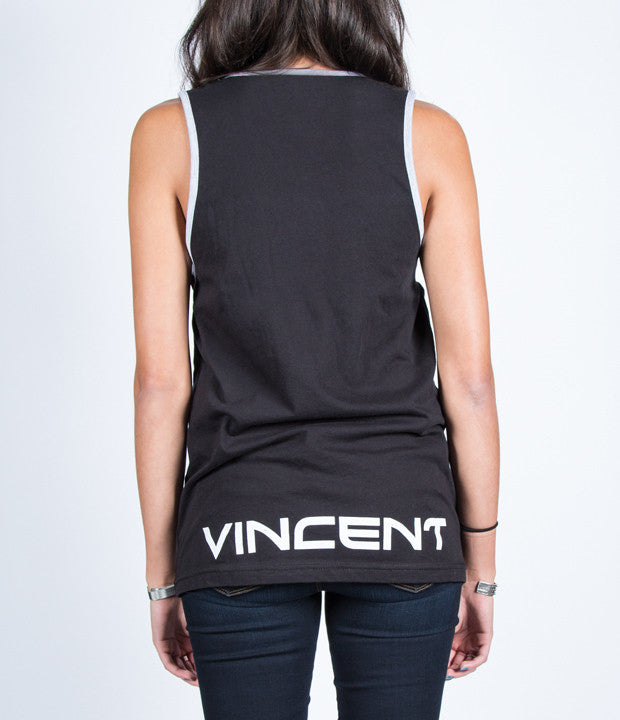 JACKY VINCENT (Falling In Reverse, Cry Venom): JV LOGO SLEEVELESS SHIRT