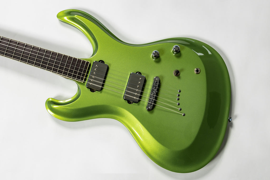 Crown Handcrafted Exaggerated Mosrite - Alien Green