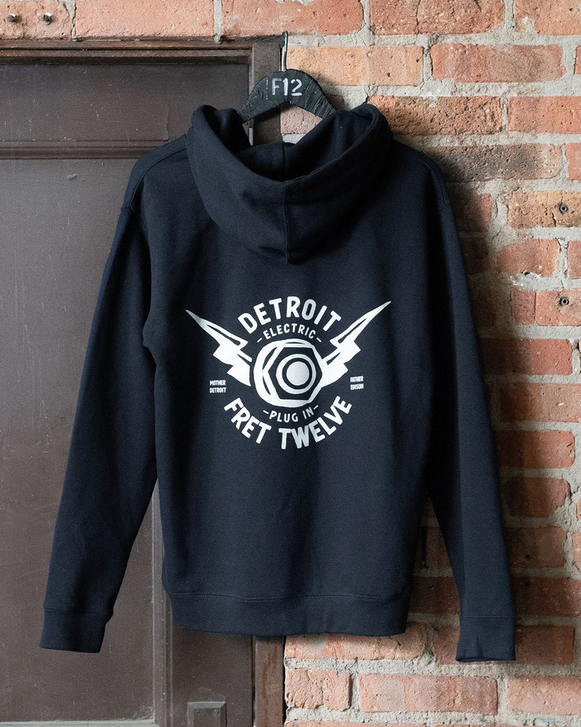 FRET TWELVE ELECTRIC DETROIT WINGS HOODIE - NAVY