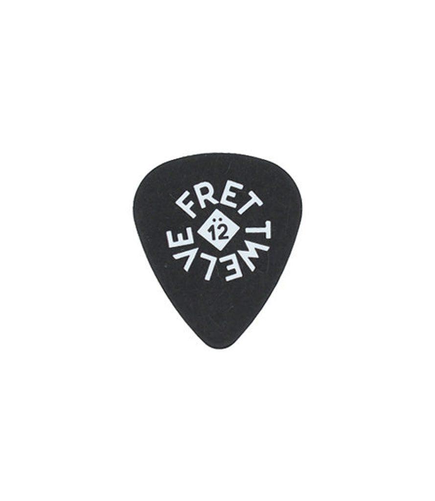 FRET12 GUITAR PICK PACK - BULLET LOGO - PITCH BLACK