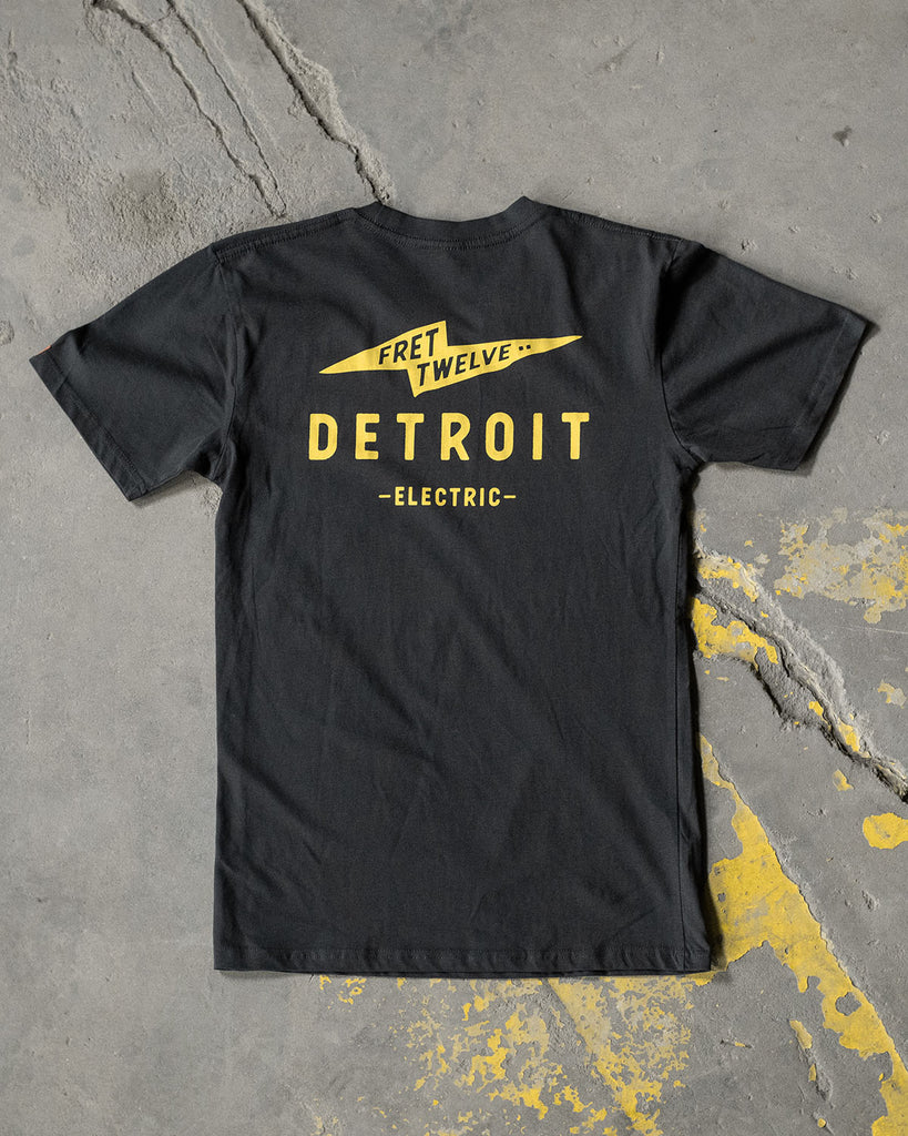 FRET TWELVE ELECTRIC DETROIT BOLT TEE - COAL