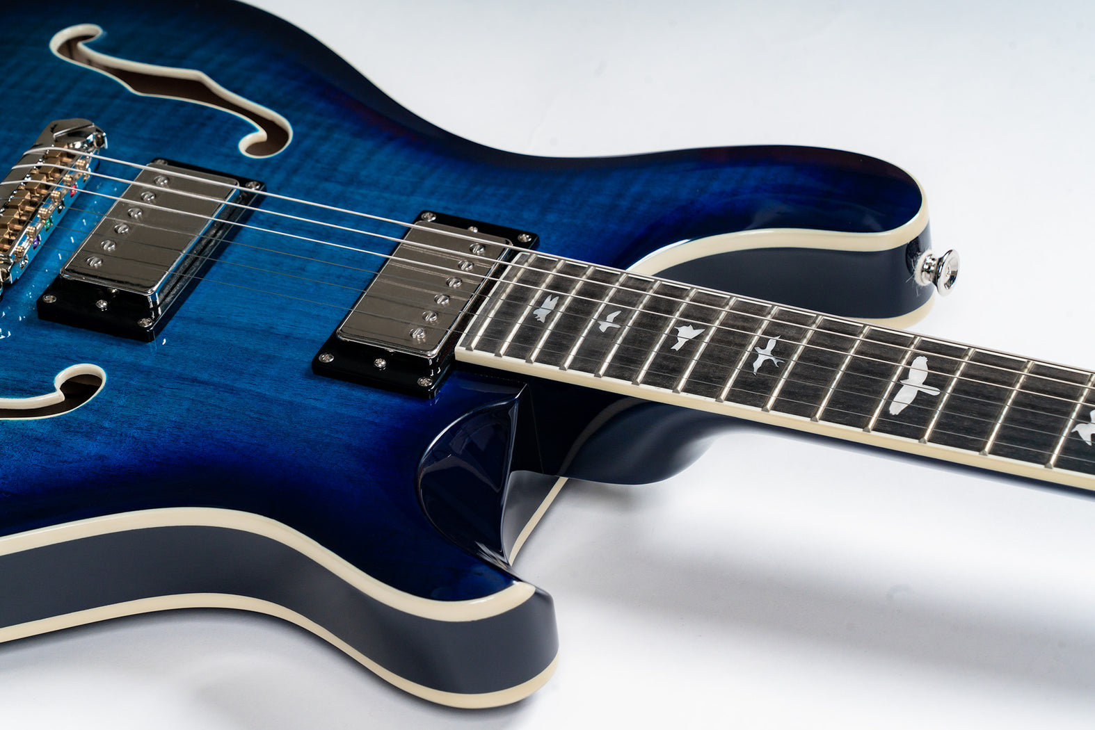 PRS SE Hollowbody II - Faded Blue Burst