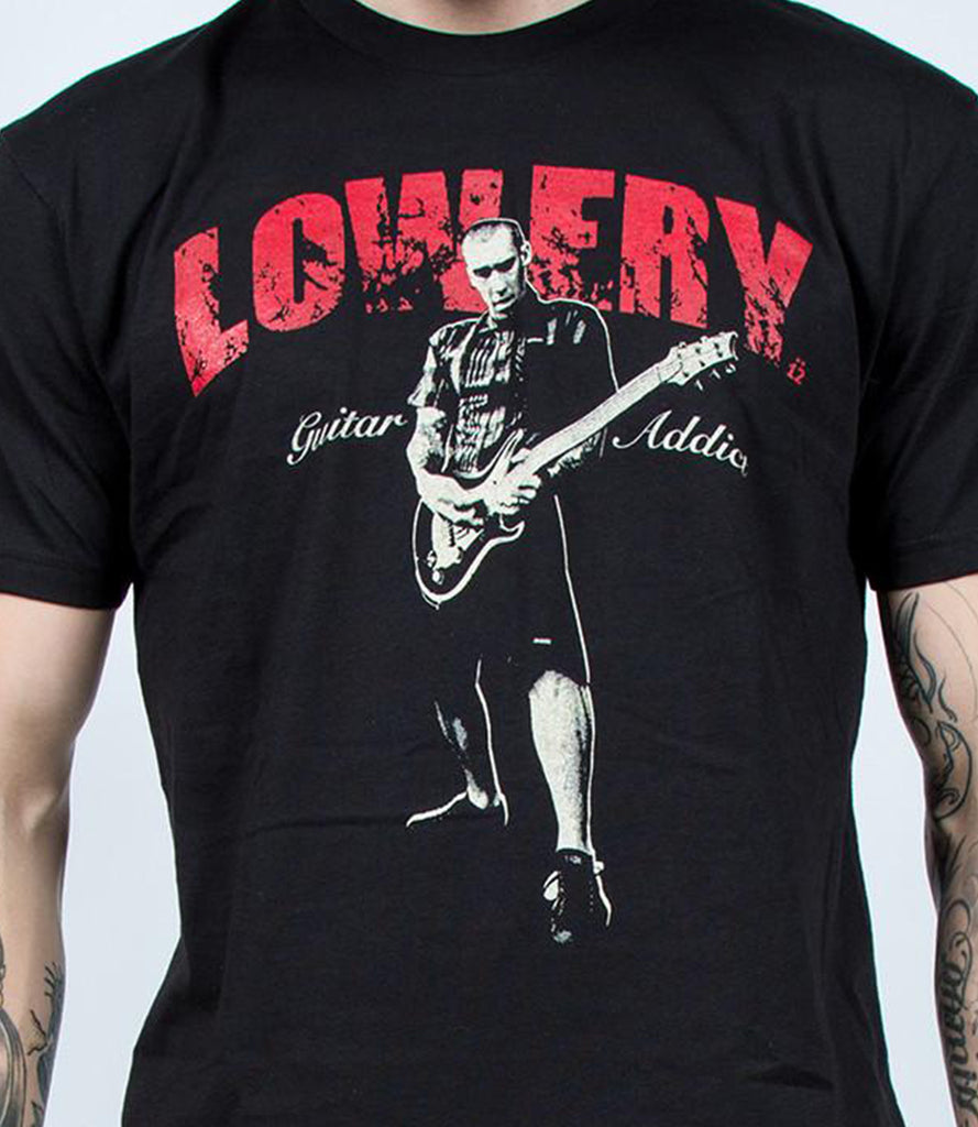 CLINT LOWERY (Sevendust) GUITAR ADDICT TEE – BLACK