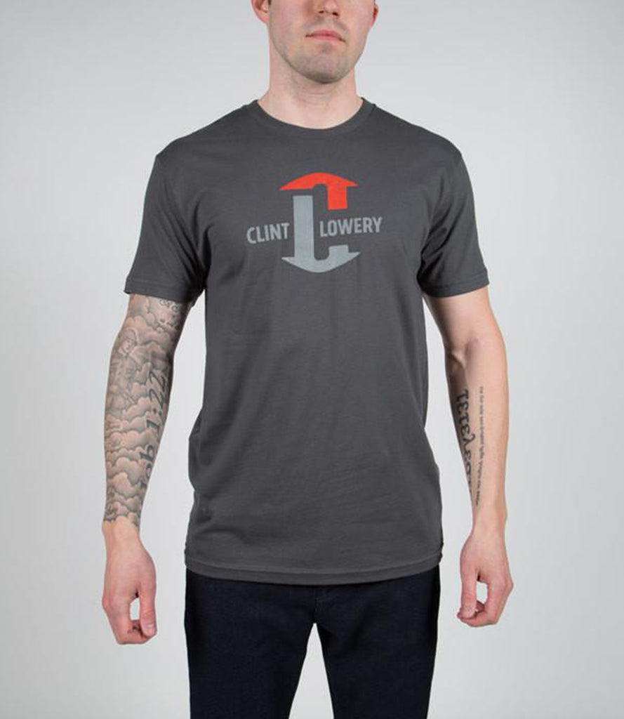 CLINT LOWERY (Sevendust) LOGO TEE – GRAY