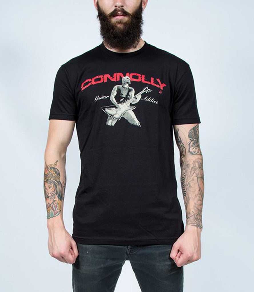 JOHN CONNOLLY (Sevendust) GUITAR ADDICT TEE – BLACK