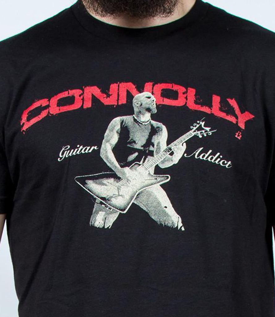 JOHN CONNOLLY (Sevendust) GUITAR ADDICT TEE – BLACK