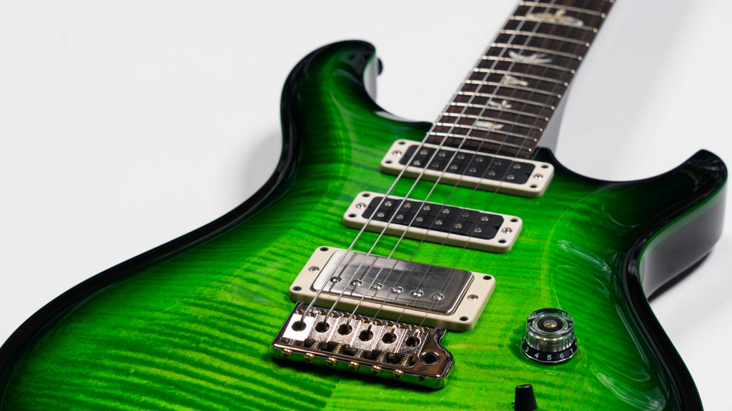 PRS Studio in Eriza Verde Black Burst + Custom Green Binding  *CUSTOM COLOR* (Trem)